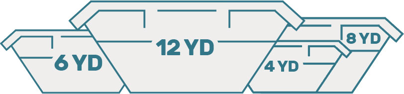 Illustration of accessibility icons with a map marker indicating West Byfleet commercial waste area