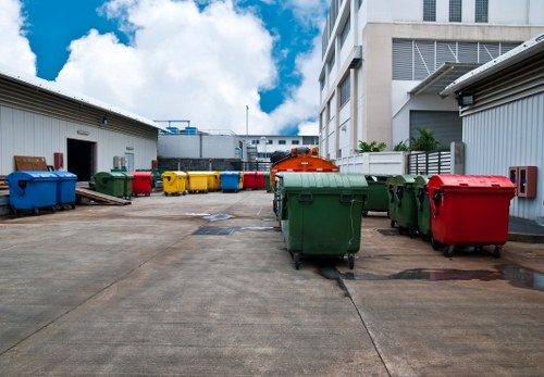 Expert team preparing office clearance for a business